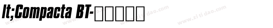 lt;Compacta BT字体转换